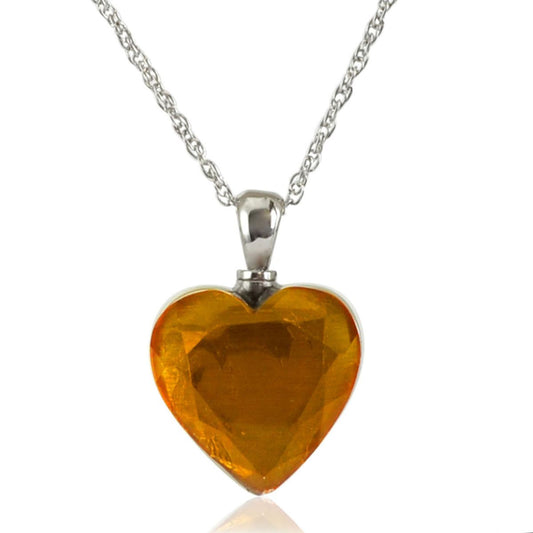 Golden Heart Steel Pendant